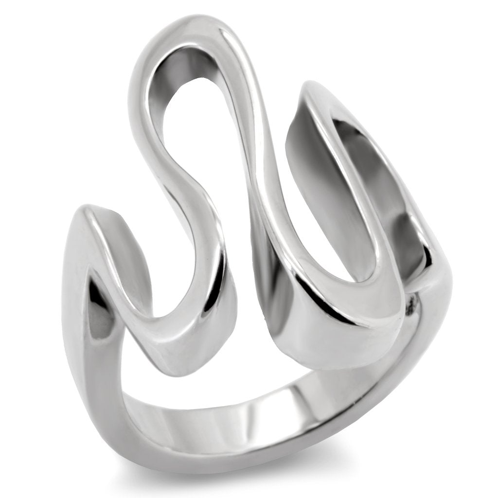 JCE152 High polished (no plating) Stainless Steel Ring with No Stone